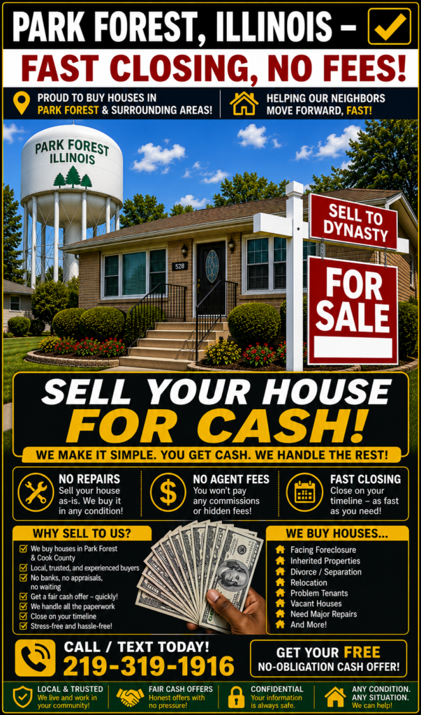 We Buy Houses in Park Forest Illinois