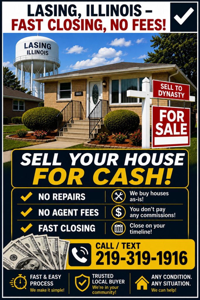 We Buy Houses in Lansing Illinois