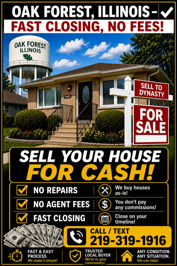 We Buy Houses in Oak Forest Illinois