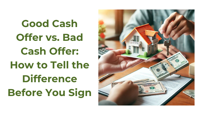 Good Cash Offer vs. Bad Cash Offer: How to Tell the Difference Before You Sign