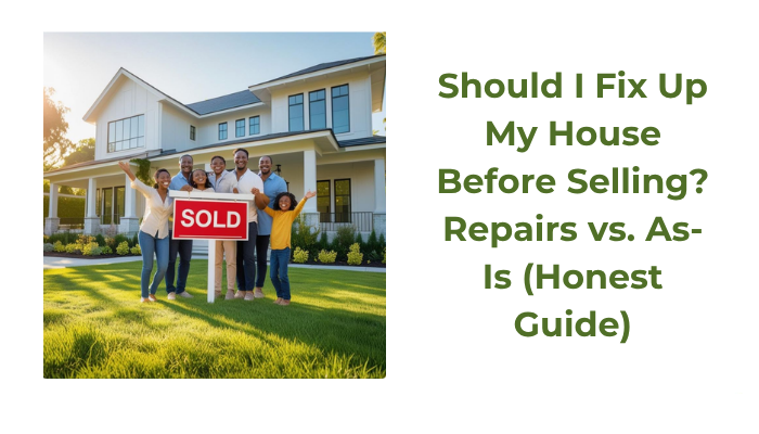 Should I Fix Up My House Before Selling? Repairs vs. As-Is (Honest Guide)