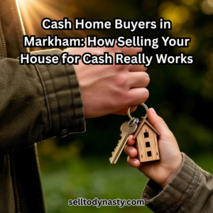Cash Home Buyers in Markham: How Selling Your House for Cash Really Works